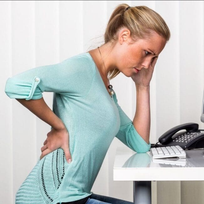 sitting at a desk all day in pain?