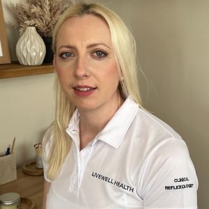 on site reflexology with Elle