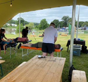 festival massage and backstage massage at festivals around the uk