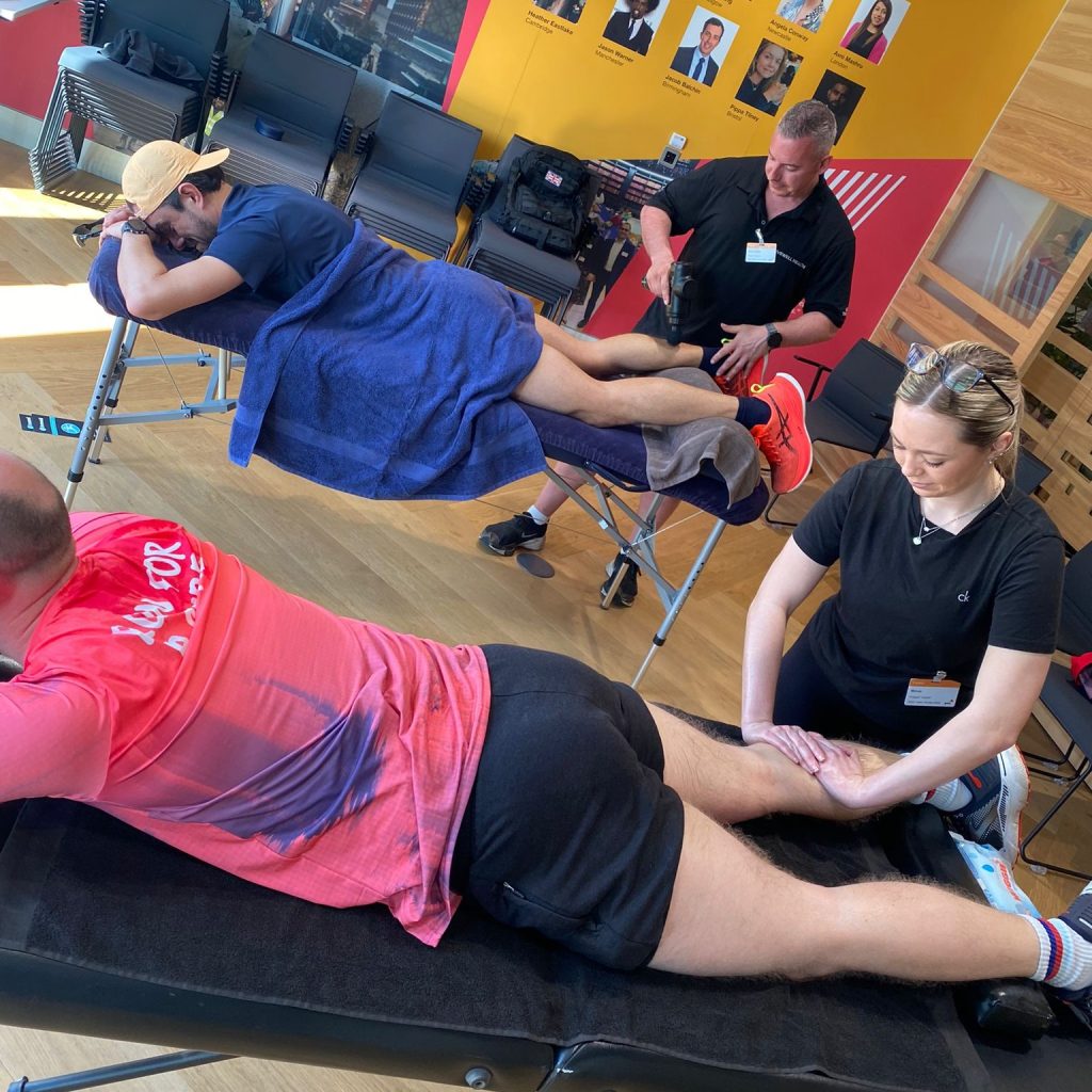 pre event sports massage services by livewell health