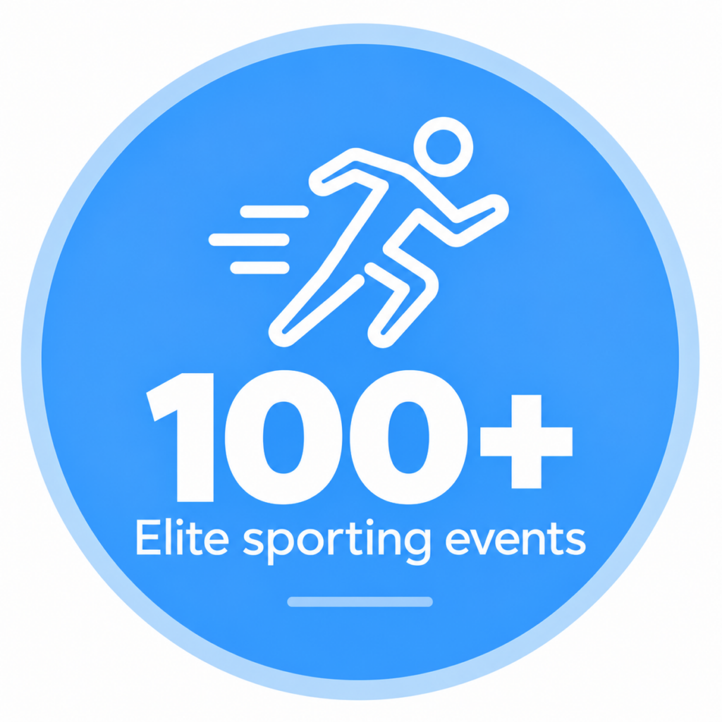 100+ Elite Sporting Events Badge
